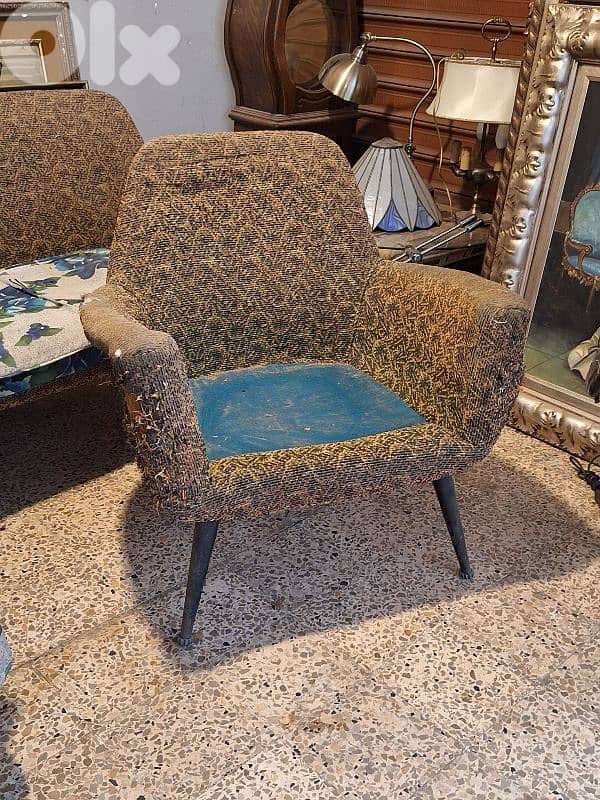 vintage 1970 salon 3 pieces 1