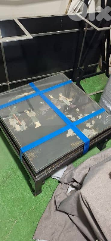 Chinese Coromandel-style lacquer coffee table