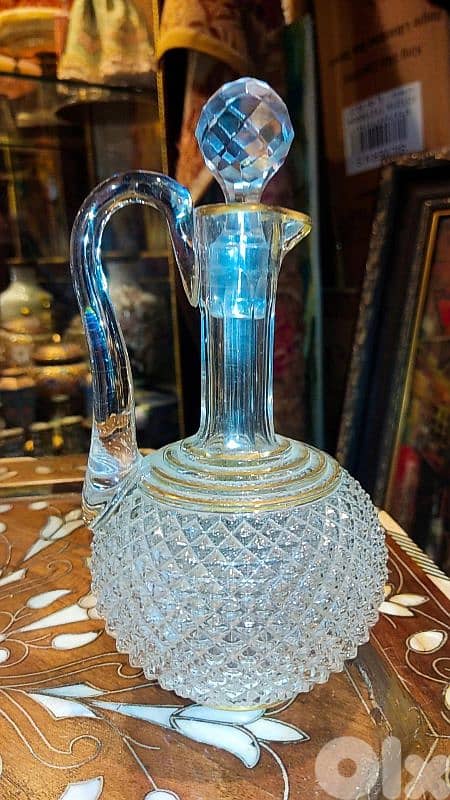 Antique Crystal Night Service Set – Baccarat Serpentine Model 3
