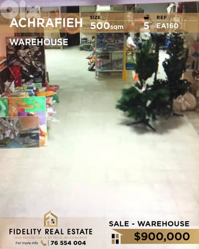 Warehouse for sale in Achrafieh EA160 مستودع لبيع في الأشرفية