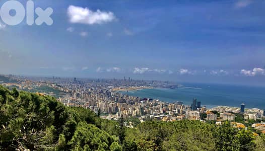 1300 SQM Prime Location Land in Rabieh, Metn with Full Sea View