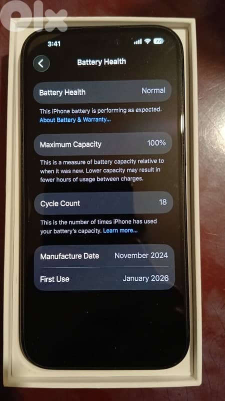 iphone 15 used 1 month 100% battery 2