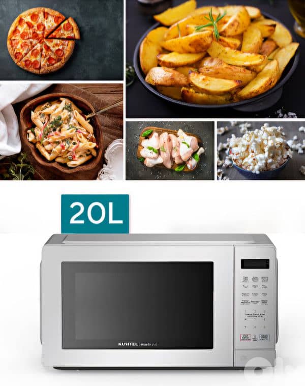 microwave KUMTEL 20L silver touch 1