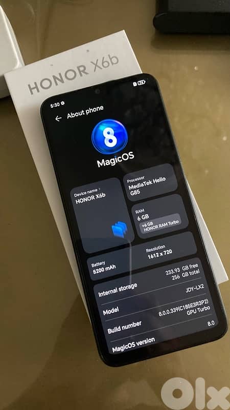 honor X6b 256GB used 1 week only 1