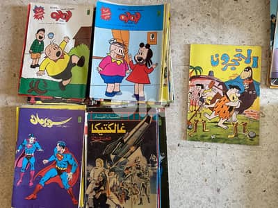 Rare Old Arabic Comics Lot – Superman + Batman + Others (Mid-80s)