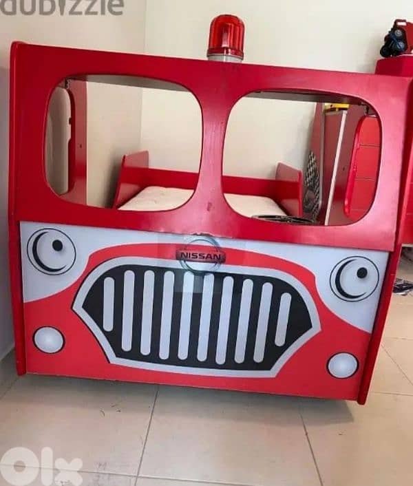 Fire Engine Bed + New Mattress 1