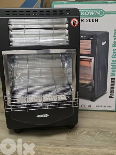 heater CROWN gas  دفاية غاز وكهرباء