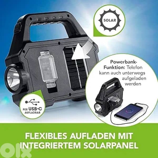 easymaxx solar work light 2
