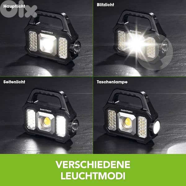 easymaxx solar work light 5