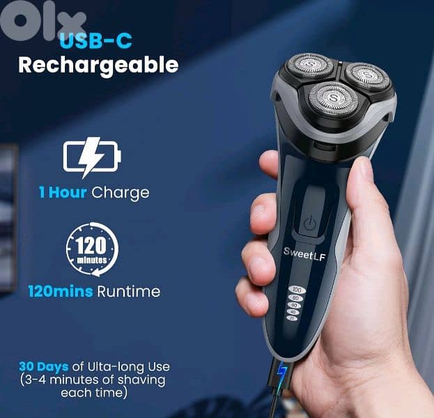 Sweetlf electric razor IPX7 2