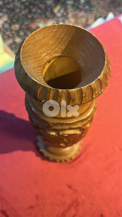 مزهرية عدد ٢ محفورين حفر يدوي