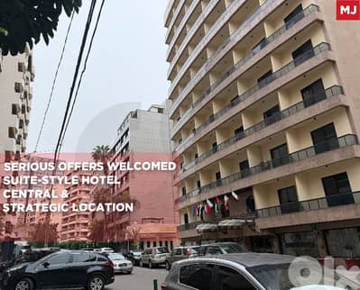 REF#MJ131701 Suite-Style Hotel Strategic Location Rawche/الروشة