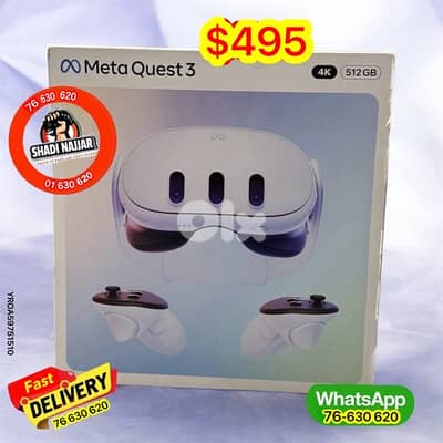 oculus quest 3 512GB  $495