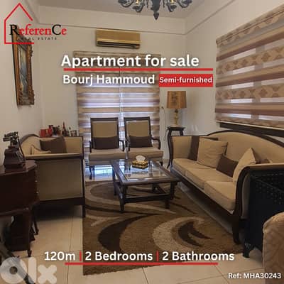 Semi-furnished apartment in Bourj Hammoud شقة مفروشة جزئيا برج حمود
