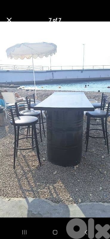 bar and tables and chairs 1