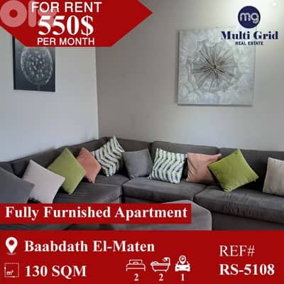 RS-5108 / Apartment for Rent in Baabdat, شقة للايجار في بعبدات