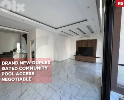 DUPLEX/Balconies/Terrace/Pool access/Bouar/بوار ! REF#RS131758 !