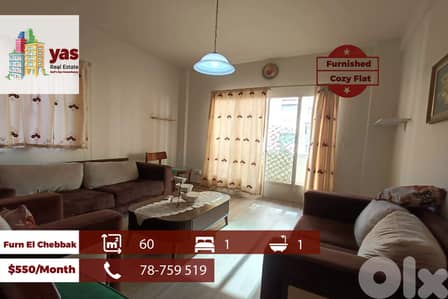 Furn El Chebbak 60m2 | Furnished | Cozy Flat | Excellent Condition | A