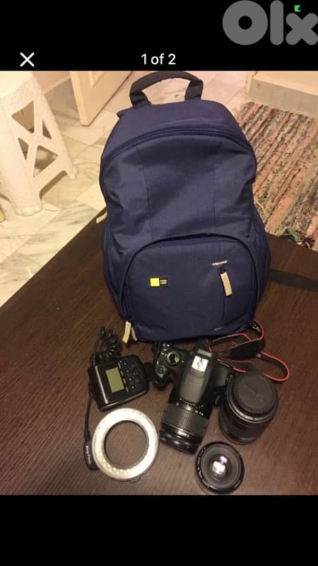 canon camera 400d with accessories 1