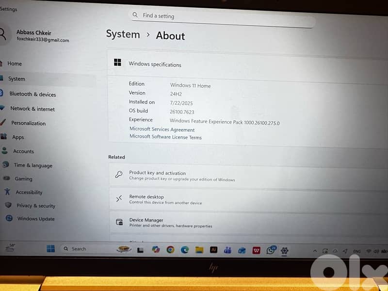 hp core i 5 860 v pro note book 6