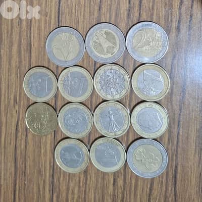 1 euro 2 euro  مشكل 2000 و 2002