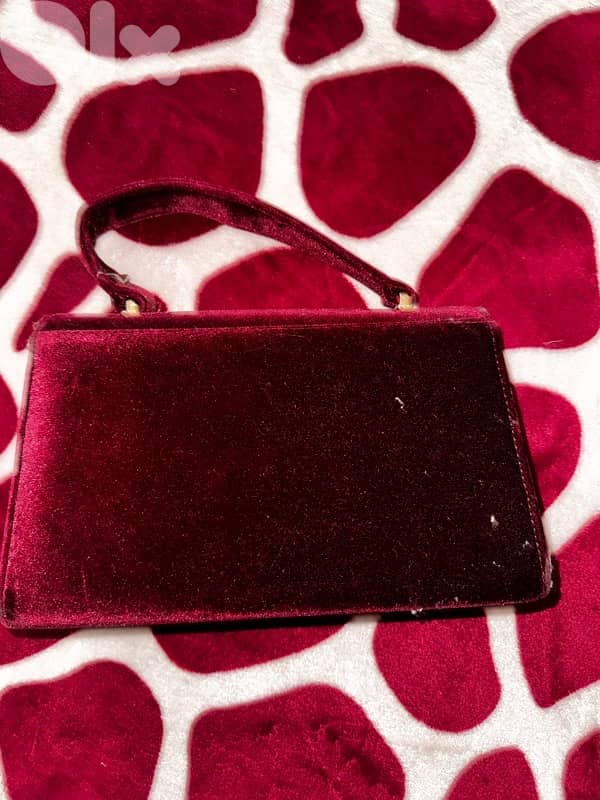 velvet burgundy bag 2