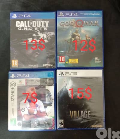 fifa & resit evel & call. . . . ghosts & . . . of war