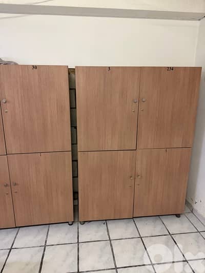 wooden lockers for gym