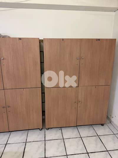 wooden lockers for gym