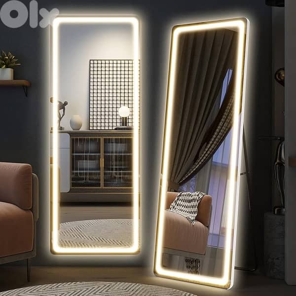 tall mirror with led light 2