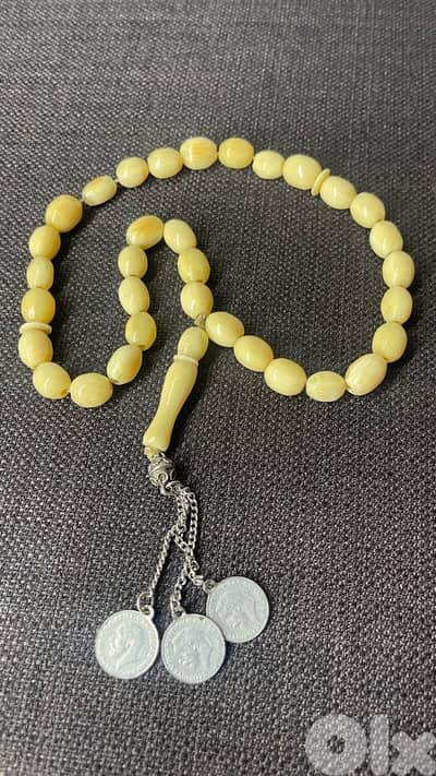 مسبحة كهرمان طبيعي أصلي (باترشسكوت)