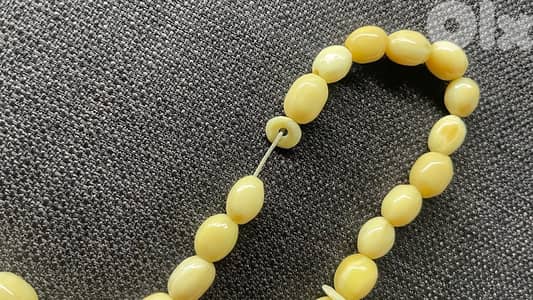 مسبحة كهرمان طبيعي أصلي (باترشسكوت