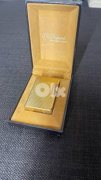 S. T. Dupont Ligne 1 – Diamond Head – Gold Plated (Original)