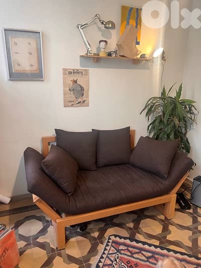 sofa bed with adjustable arms