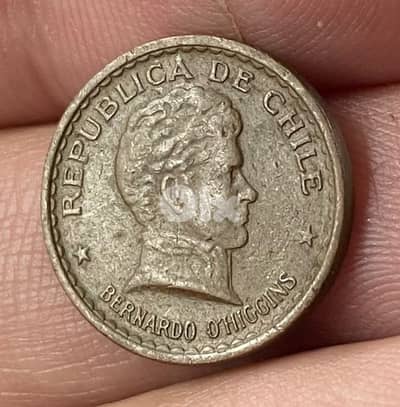 عملة عملات قديمة ٢٠ سنتافوس جمهورية تشيلي سنة ١٩٤٤