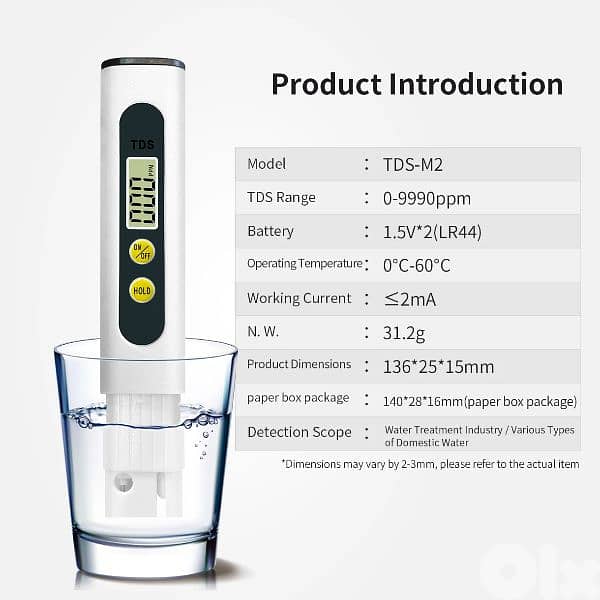 TDS Water Quality Tester – High-Accuracy Digital Meter 1