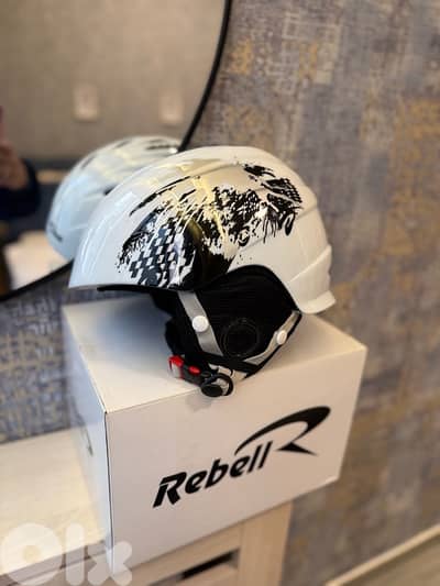 ski helmet unisex rebell with dust bag and box