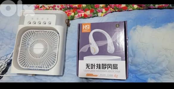 Portable cooling fan usb and neck fan new in the box