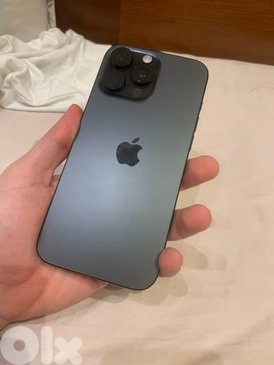 Iphone 16 pro max Mint Condition with 2 Original Covers