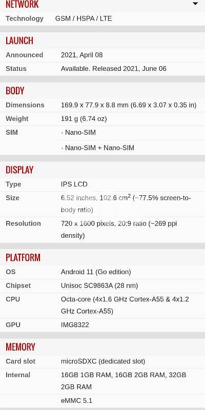 Used Nokia C20 like new 1