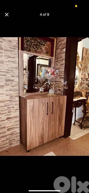 خزانه للاحذيه مع مرايه