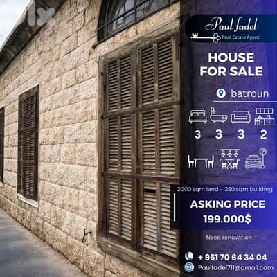 Old stone house full of character  for sale !!