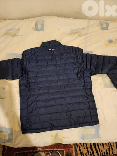 jacket dark blue color size M fit L ha2a 120 men gs badi fia 75$ new