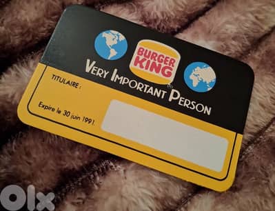 Burger king ticket 1991