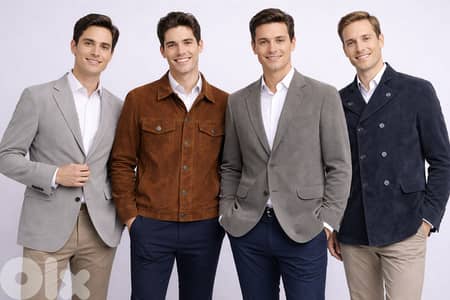 European Collection of Suede, Poly-Cot, & Bomull Blazers