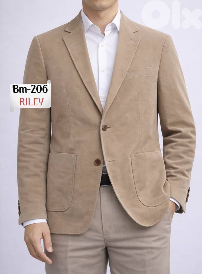 European Collection of Suede, Poly-Cot, & Bomull Blazers 6