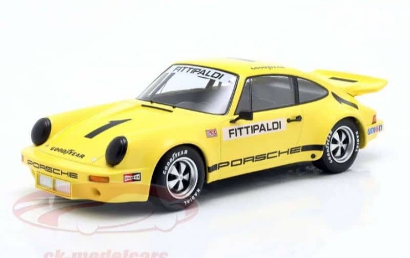 Porsche 3.0 RSR Iroc 1973 (E. Fittipaldi) diecast car model 1;18. 1