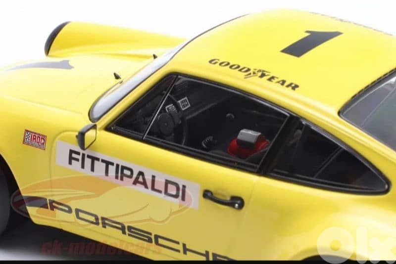 Porsche 3.0 RSR Iroc 1973 (E. Fittipaldi) diecast car model 1;18. 6