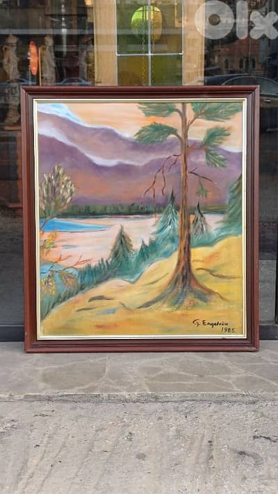 لوحة رسم زيتي اوروبية