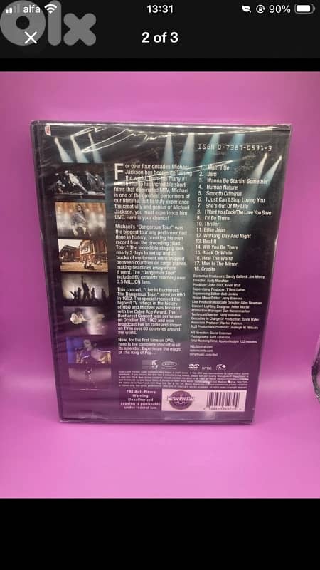 michael jackson dvd 1
